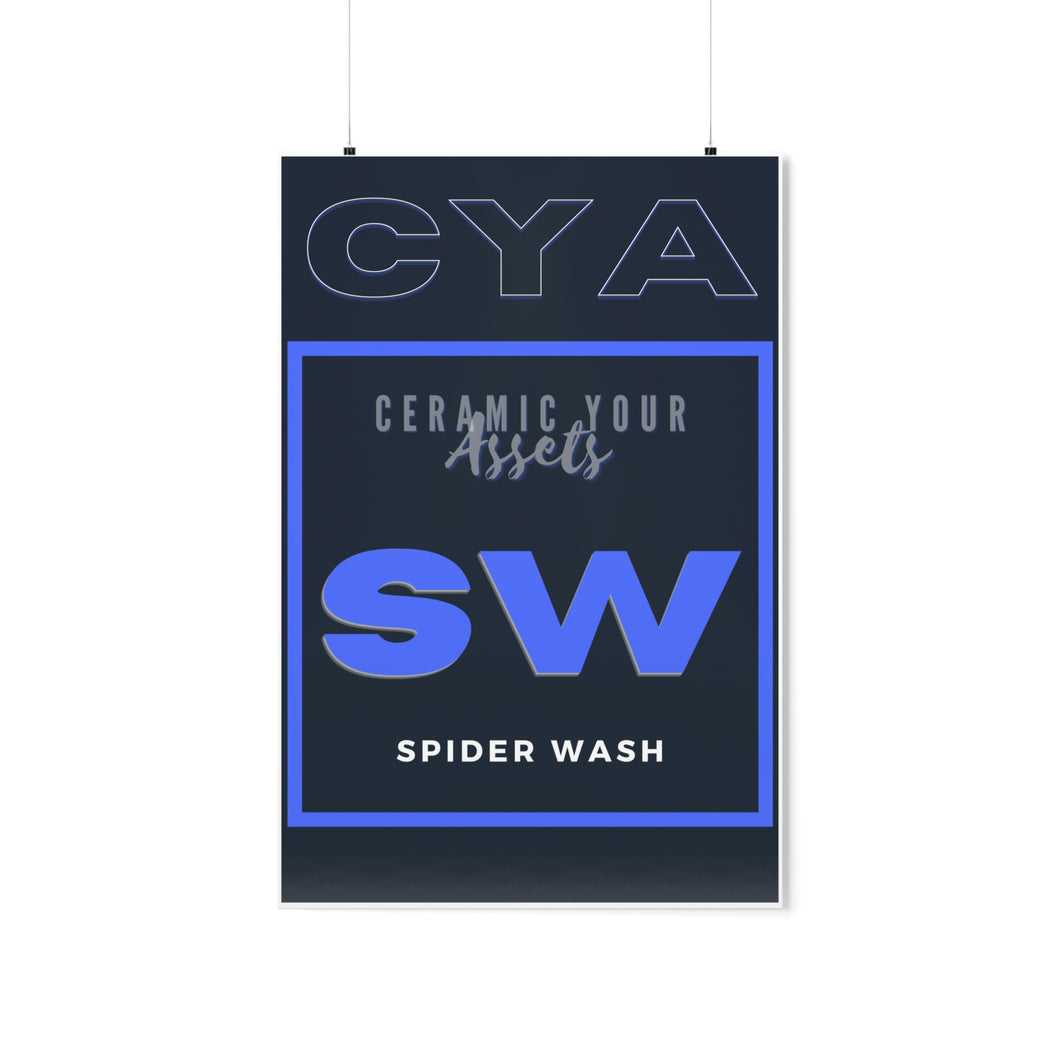 CYA Ceramic Your Assets (Spider Wash) Premium Matte Vertical Posters