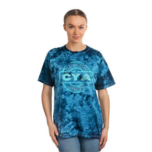 Load image into Gallery viewer, CYA Ceramic Your Assets (cyan) Logo Tie-Dye Tee, Crystal
