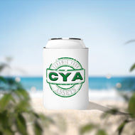 CYA Ceramic Your Assets (dark green) Logo Can Cooler Sleeve